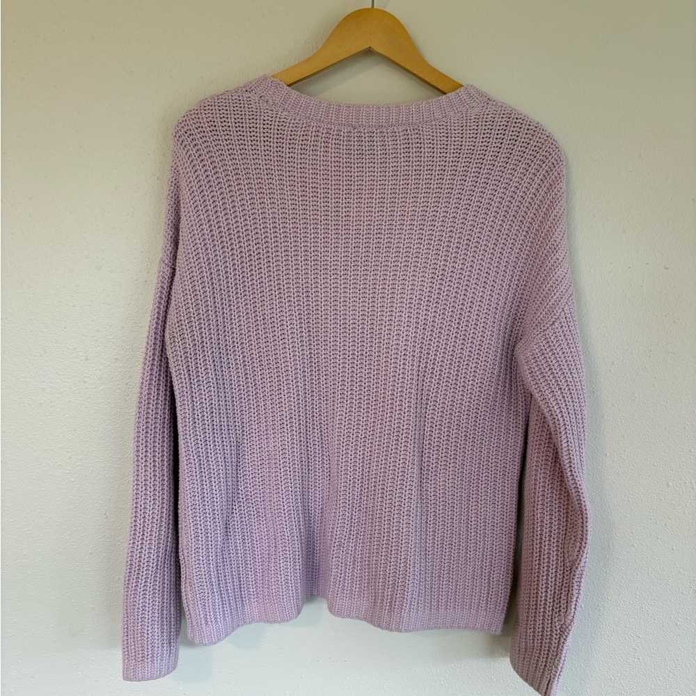 GAP Women's Light Purple Crew Neck Sweater L - Picture 4 of 8